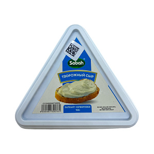 Сыр " Творожный  69%" в упаковке 100г ТM SABAH, ИРАН